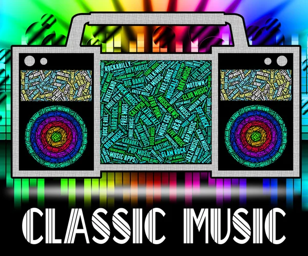 Classic Music Shows Authoritative Finest And Excellent — Stockfoto