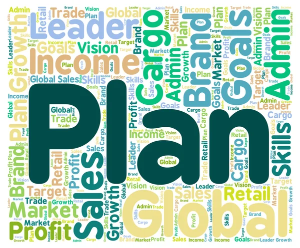 Plan Word Shows Schedule Agenda And Planning — Stockfoto