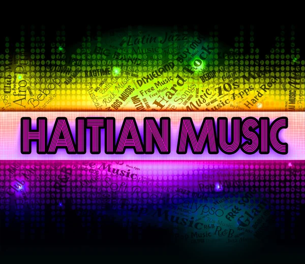 Música haitiana significa banda sonora y audio —  Fotos de Stock
