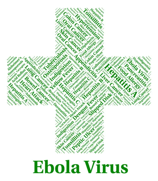 Ebola Virus Shows Infection Germ And Diseases — Stock Photo, Image