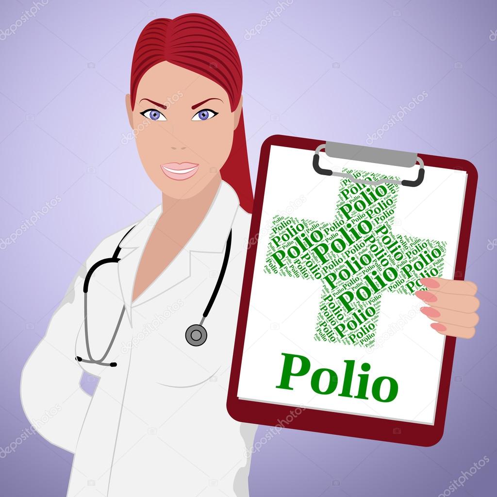 Polio Word Means Infantile Paralysis And Poliomyelitis