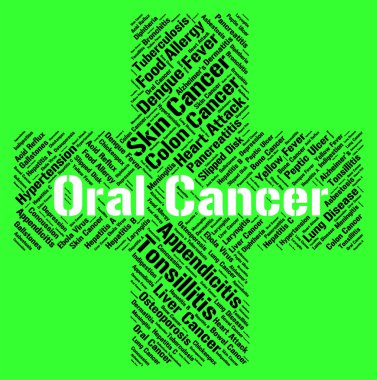 Oral Cancer Indicates Ill Health And Attack clipart