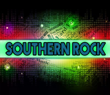 Southern Rock Indicates Country Music And Harmonies
