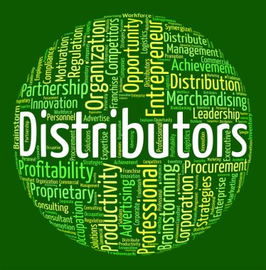 Distributors Word Shows Supply Chain And Delivery