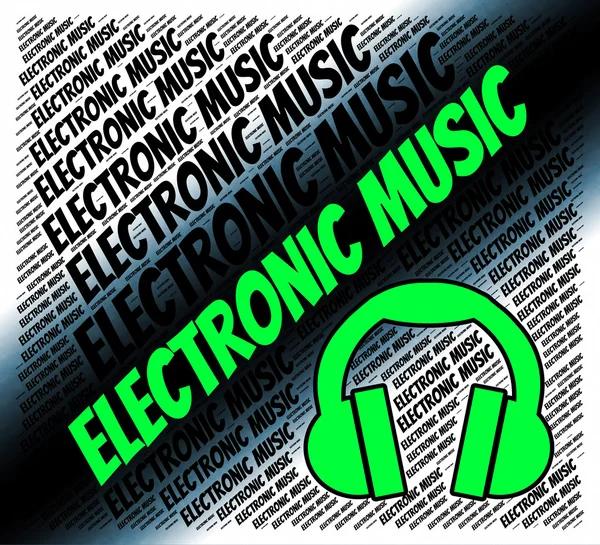 Elektronische Musik bedeutet Hammondorgel und Audio — Stockfoto