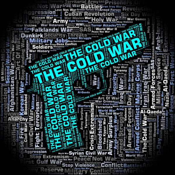 Der Kalte Krieg bedeutet militärische Aktionen und Zusammenstöße — Stockfoto