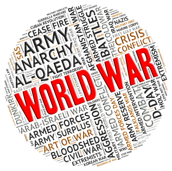 World War Represents Military Action And Battles — Stock Photo, Image