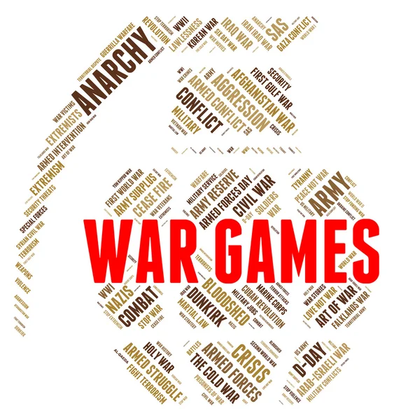 War Games Shows Entertainment Playing And Bloodshed — Φωτογραφία Αρχείου