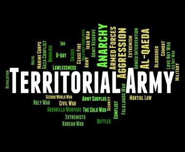 Territorial Army Means Armed Services And Tavr clipart