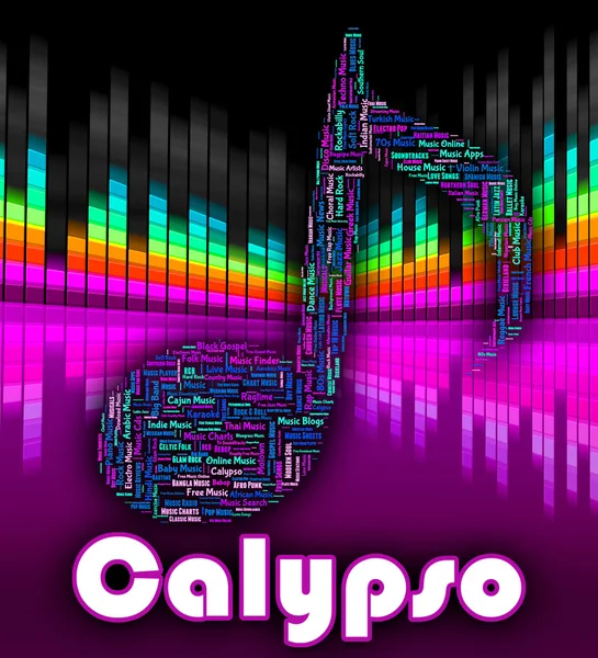 Calypso Music indica canção caribenha e calypsos — Fotografia de Stock