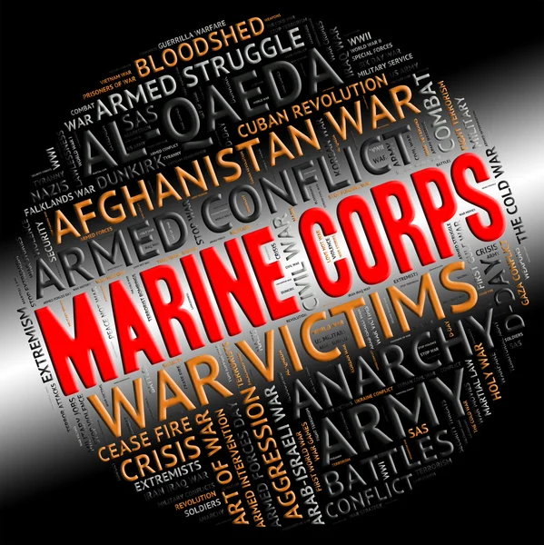 Marine Corps eszközök partraszálló hadviselés és a csata — Stock Fotó