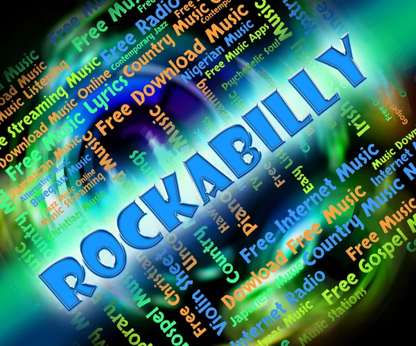 Rockabilly-Musik steht für Soundtrack und Bluegrass — Stockfoto
