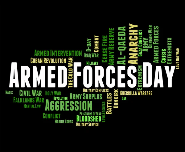 Siły zbrojne dzień pokazuje działania wojskowe i armii — Zdjęcie stockowe