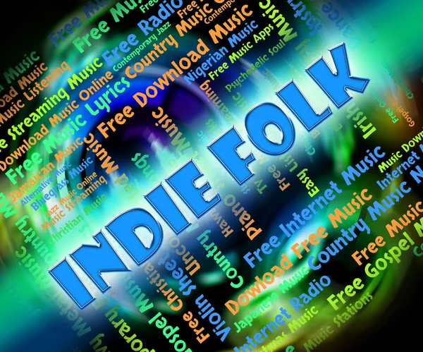 Indie Folk significa pistas de sonido y clásico — Foto de Stock