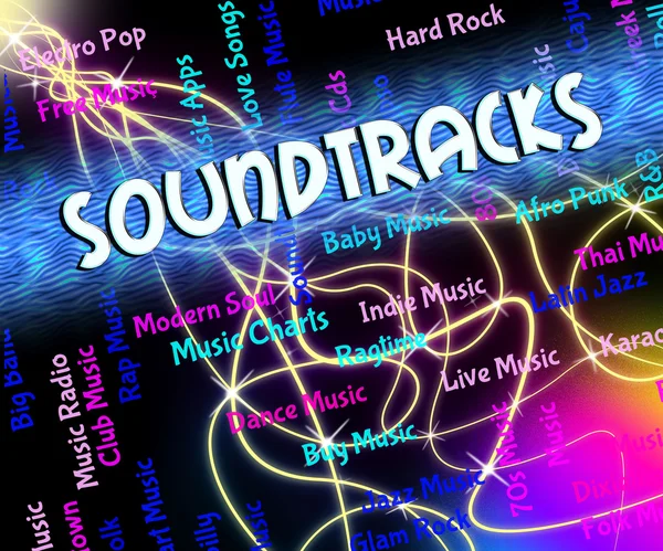 Soundtracks Music Shows Video Game And Melodies — Stock Photo, Image