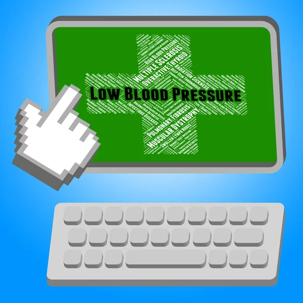 Low Blood Pressure Means Poor Health And Affliction — Stock Photo, Image