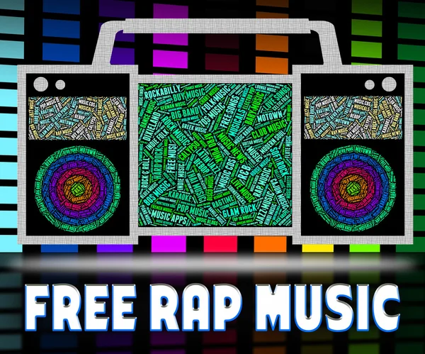 Muzyka wolna Rap pokazuje nie kosztować i Emceeing — Zdjęcie stockowe