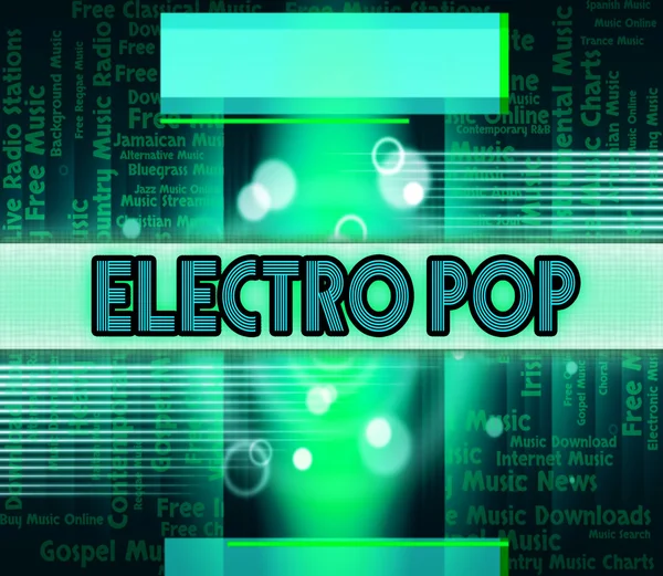 Electro Pop indica colonna sonora e danza — Foto Stock