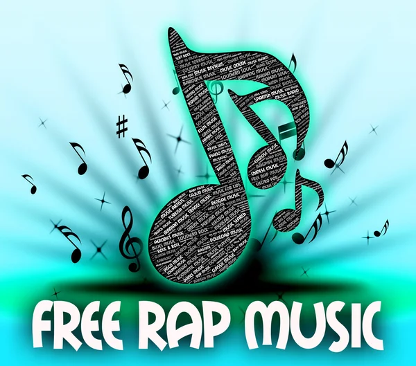 Hiçbir maliyet ve akustik ücretsiz Rap müzik gösterir — Stok fotoğraf