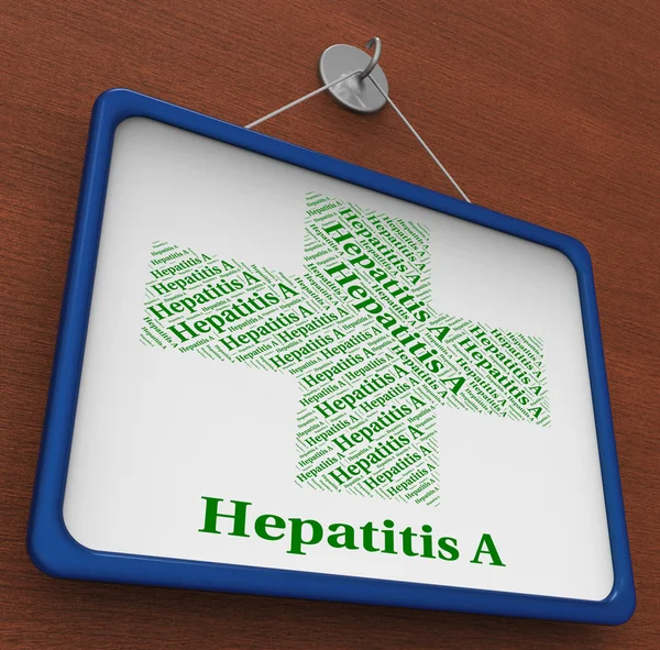 Гепатит A показує здоров'я та — стокове фото