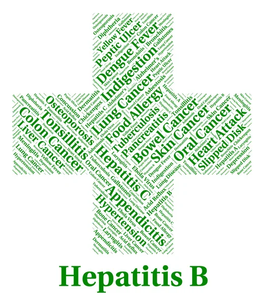 Гепатит B показує здоров'я та наслідки — стокове фото