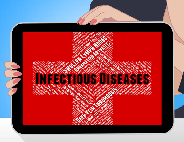 Infectious Diseases Means Ill Health And Ailment — Stock Photo, Image