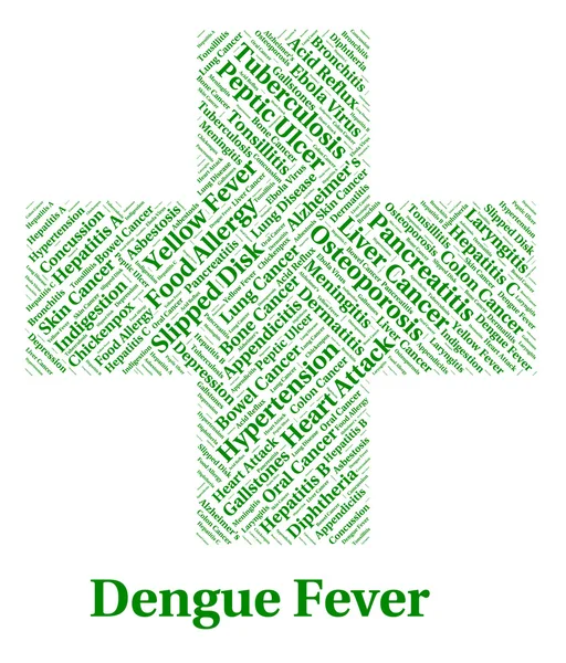 La fiebre del dengue representa una mala salud y aflicción —  Fotos de Stock