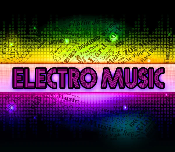 Electro Music Shows Sound Tracks And Audio — Stock Photo, Image