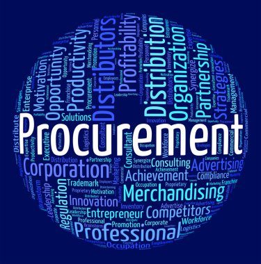 Procurement Word Means Procures Attainment And Procurements clipart