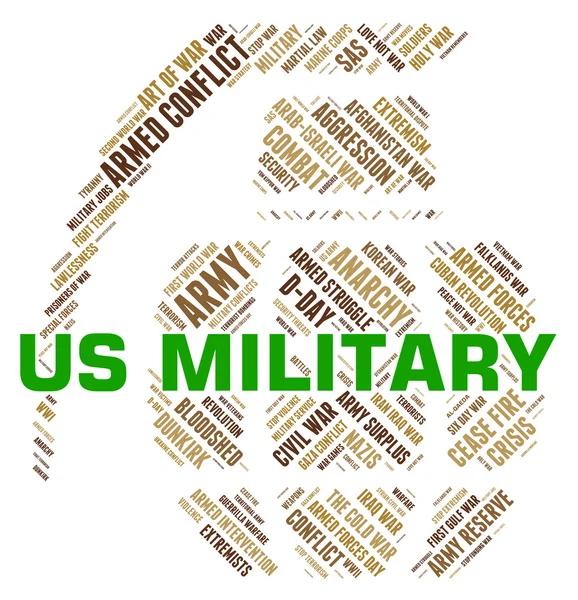 Amerikai katonai eszközökkel amerikai hadsereg és az USA-ban — Stock Fotó