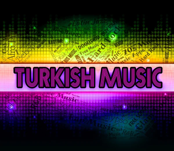 Música turca mostra trilha sonora e árabe — Fotografia de Stock