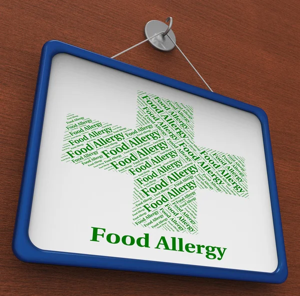 Food Allergy Means Ill Health And Afflictions — Stock Photo, Image