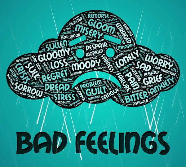 Bad Feelings Shows Ill Will And Adoration — Stock Photo, Image