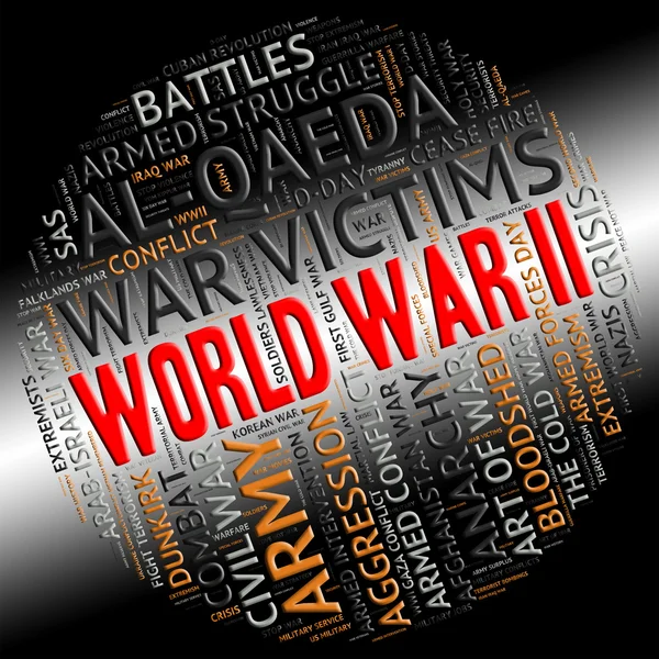 World War Ii Indicates Great Powers And Allies — Stock Photo, Image