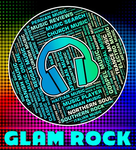 Glam Rock yeni Romantikler ve Harmonies anlamına gelir — Stok fotoğraf