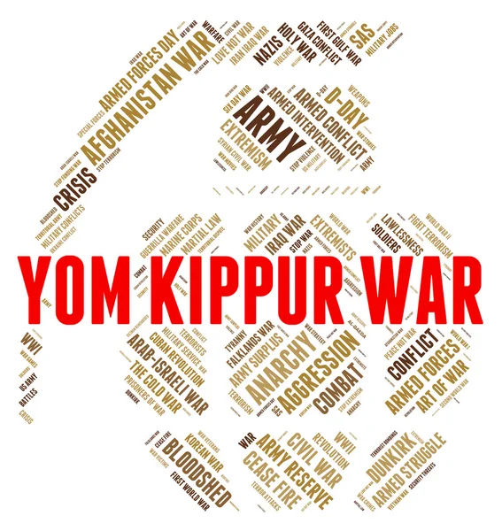 La guerre de Yom Kippour indique une action militaire et israélienne — Photo