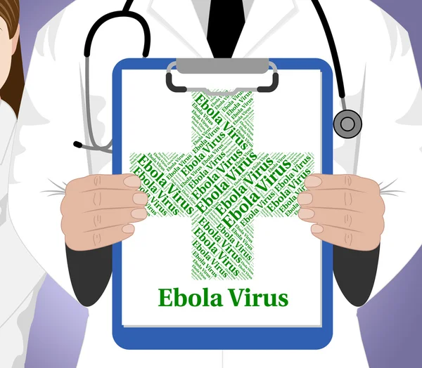 Ebola Virus Represents Poor Health And Contagion — Stock Photo, Image