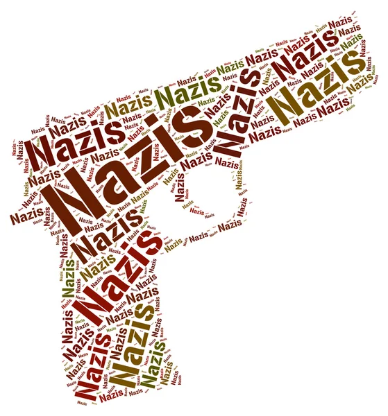 Nazi-Wort bedeutet Nationalsozialismus und Hitlerismus — Stockfoto