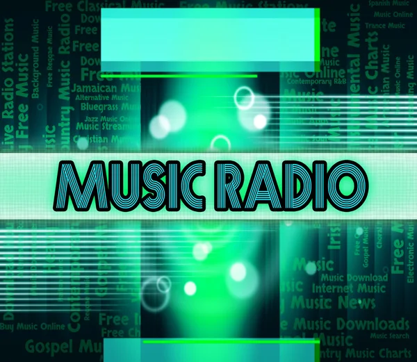 Muziek Radio-Shows Sound Tracks en akoestische — Stockfoto
