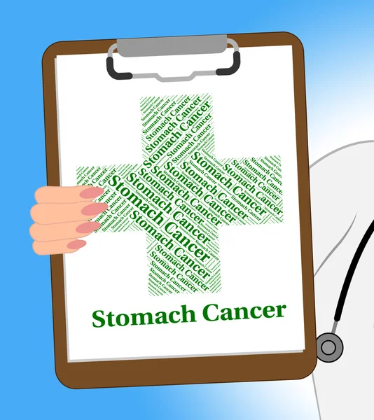 Cancer de l'estomac montre une mauvaise santé et des afflictions — Photo