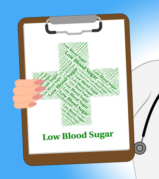 Low Blood Sugar Shows Poor Health And Afflictions — Stock Photo, Image