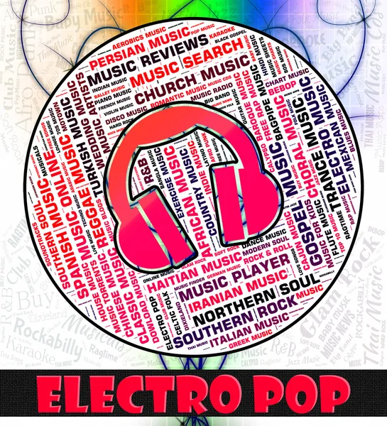 Electro Pop anger ljudspår och dans — Stockfoto