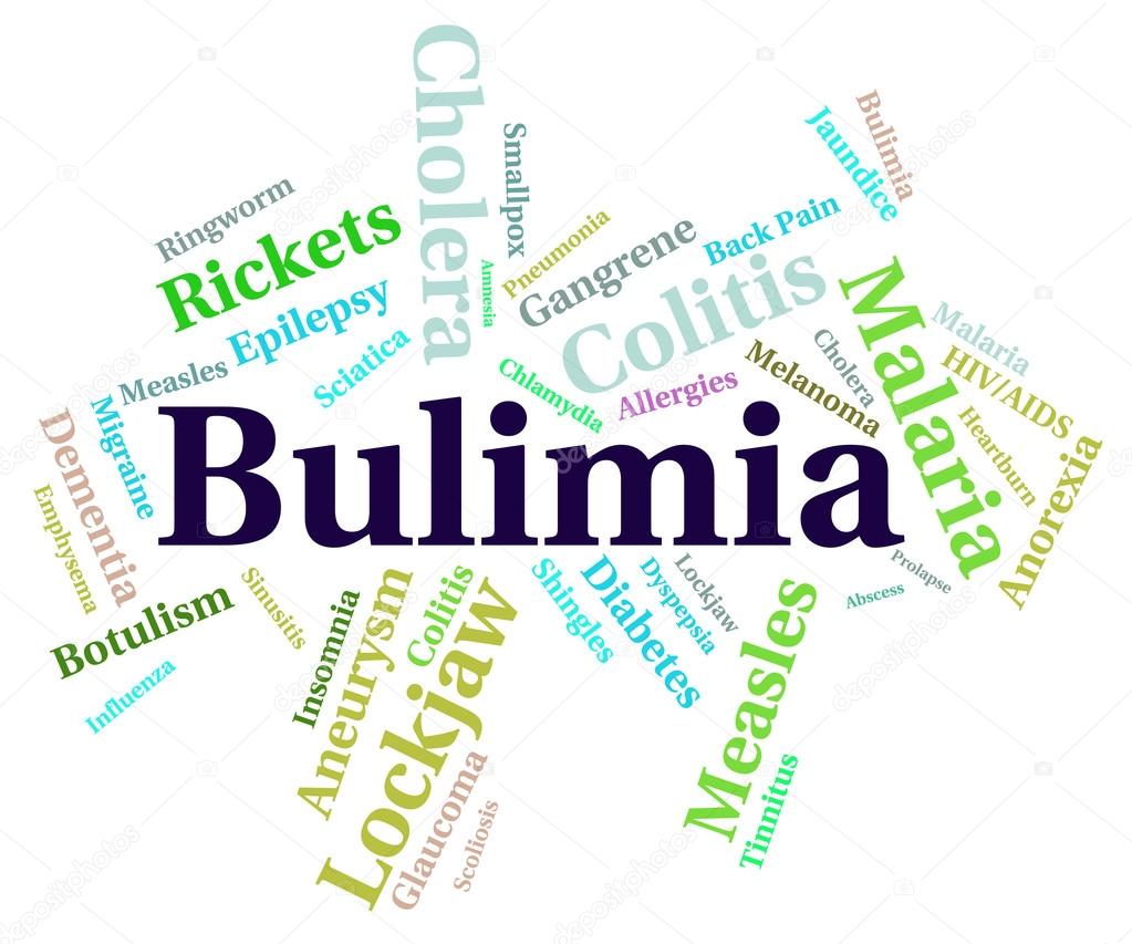 Bulimia Illness Means Binge Vomit Syndrome And Anorexia