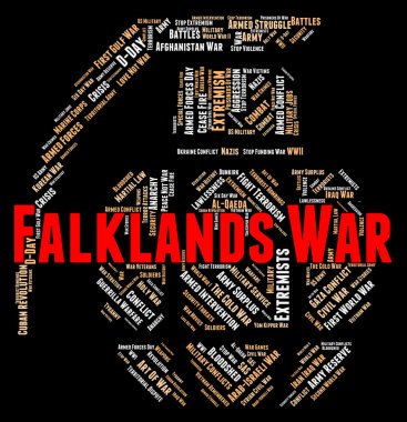 Askeri harekat ve muharebe Falkland Savaşı temsil eder
