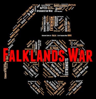 Falklands War Represents Military Action And Battle clipart