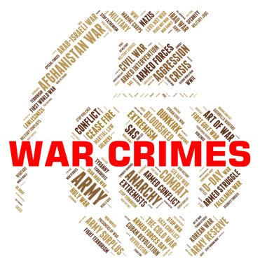 War Crimes Represents Unlawful Act And Clash clipart