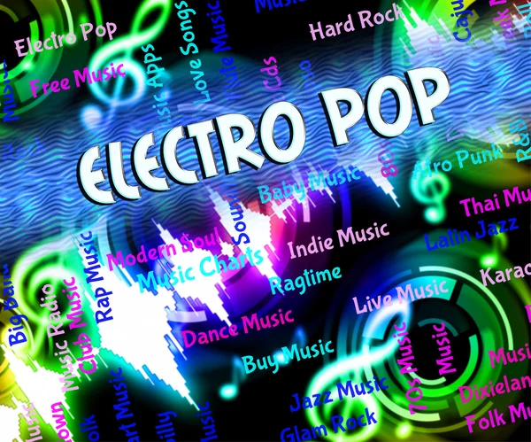 Electro Pop jelzi a hangsávot és a tánc — Stock Fotó