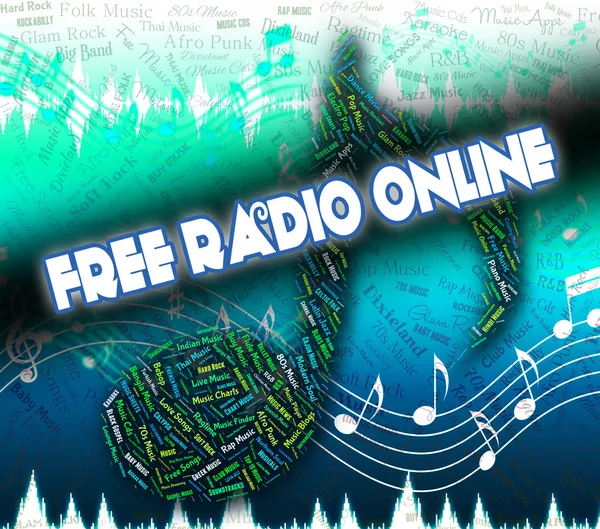 Free Radio Online Represents With Our Compliments and Compliment — стоковое фото