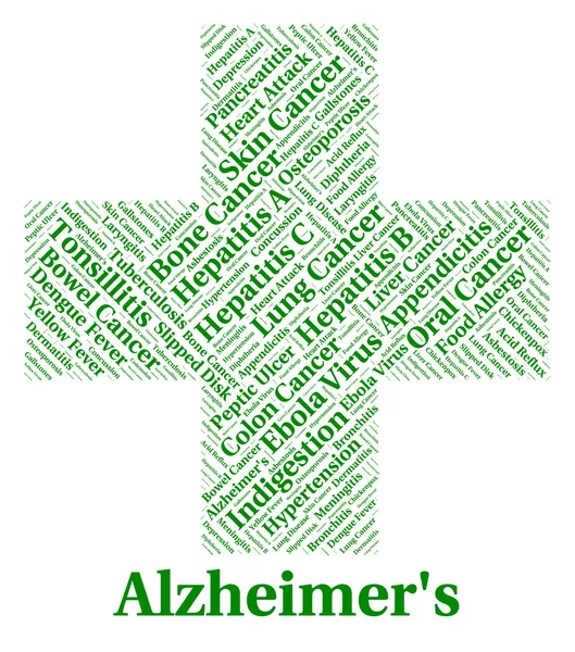 Alzheimer's Disease Means Ill Health And Afflictions — Stock Photo, Image