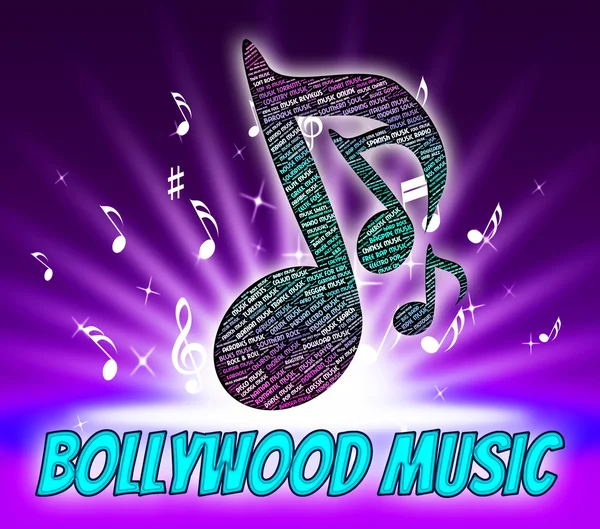 Bollywood-Musik stellt Soundtrack und Audio dar — Stockfoto